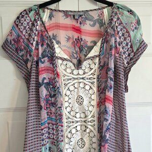 Sheer Patterened Shirt